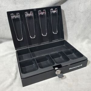 Honeywell Black Low Profile Cash Box with Key Lock